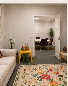 From family room into conference room