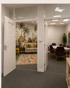 View from the corridor