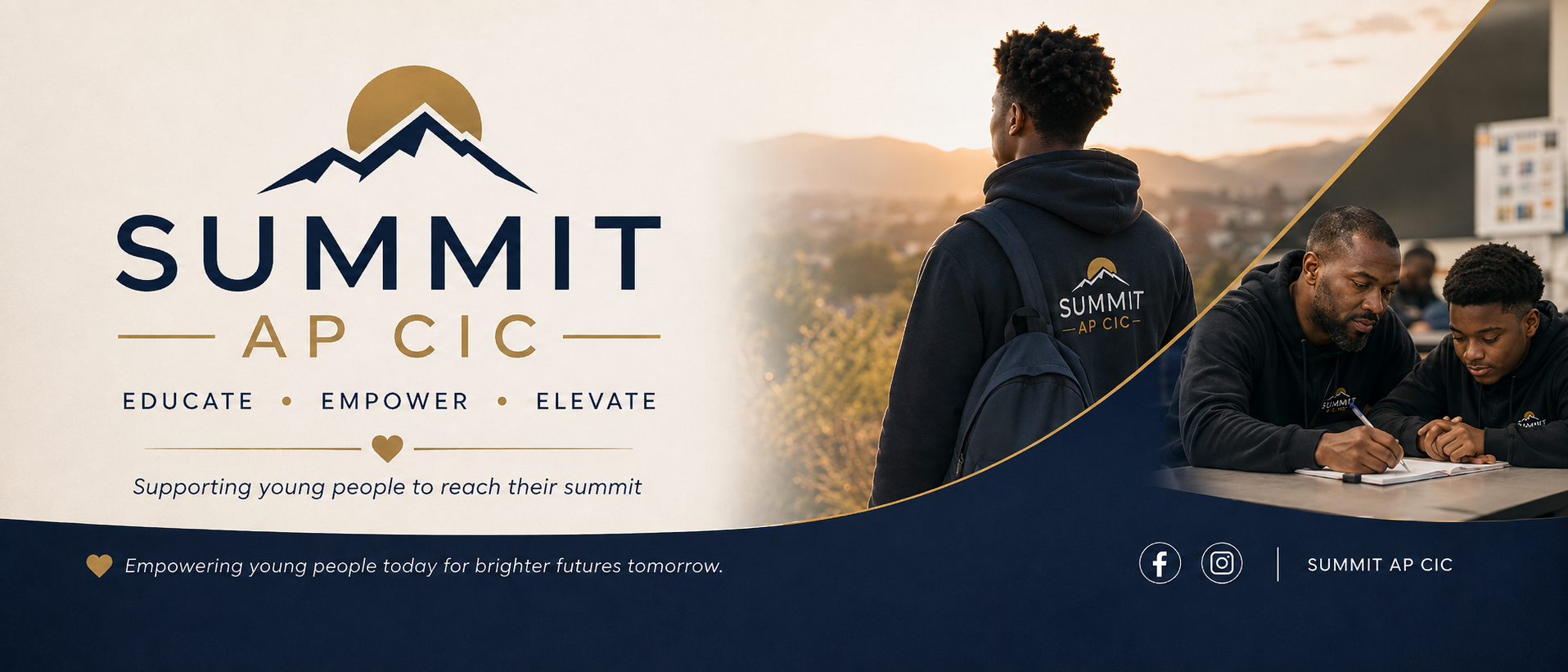 Summit AP CIC, Educate, Empower, Elevate. Supporting young people to reach their summit.